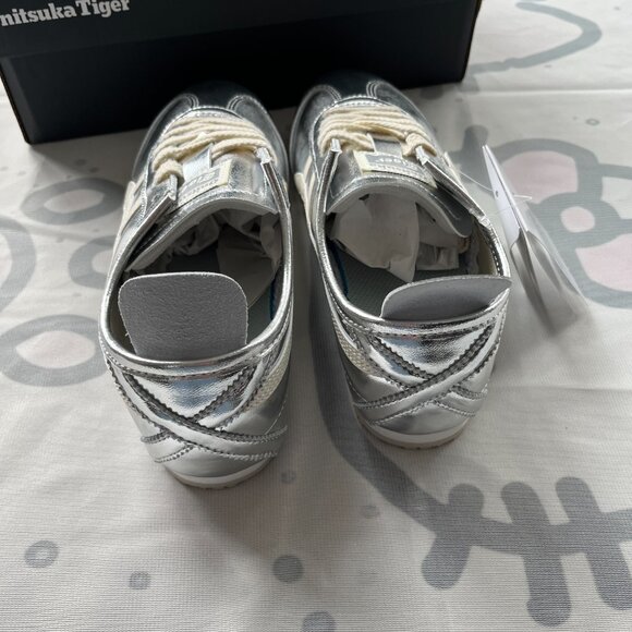 Onitsuka Tiger Mexico 66 Metallic Silver Sneakers - Picture 5 of 7